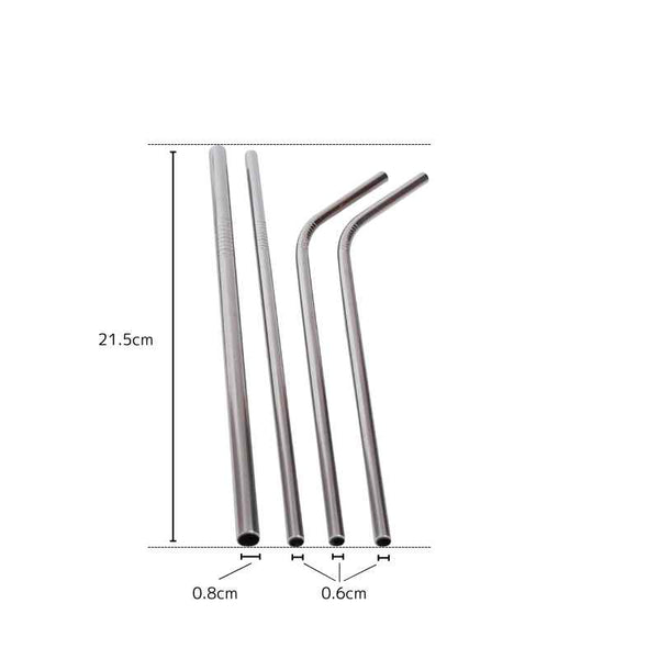 ステンレス製ストロー(6点セット)