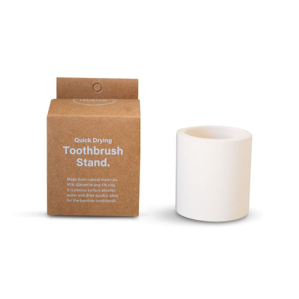 Wide Diatomaceous Earth Toothbrush Stand