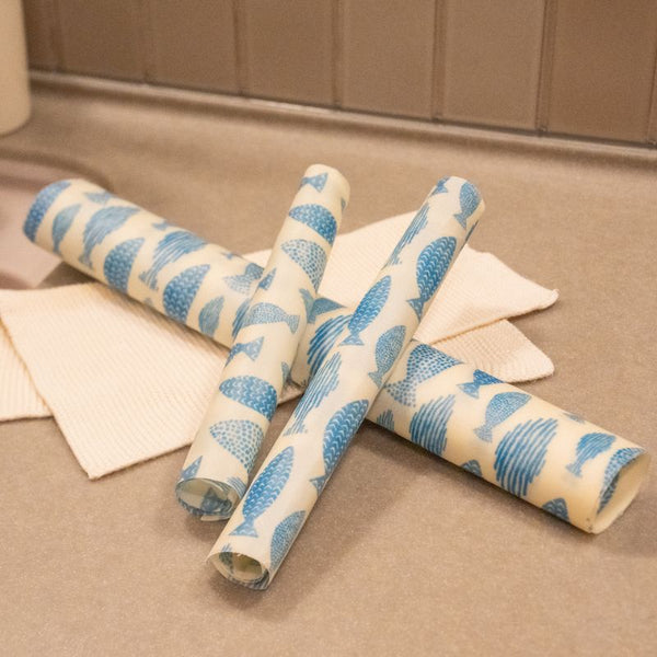 Beeswax Wrap S+M+L Ocean