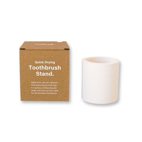Wide Diatomaceous Earth Toothbrush Stand