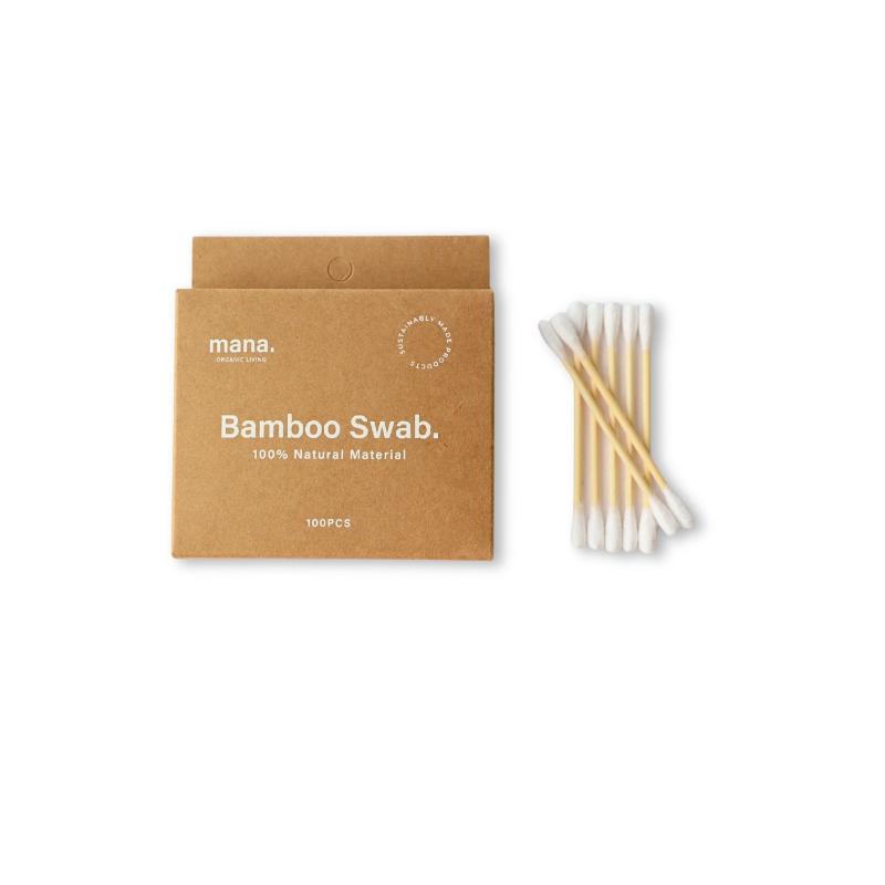 Natural cotton swabs (100 swabs)