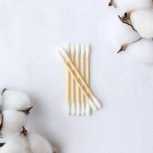 Natural cotton swabs (100 swabs)