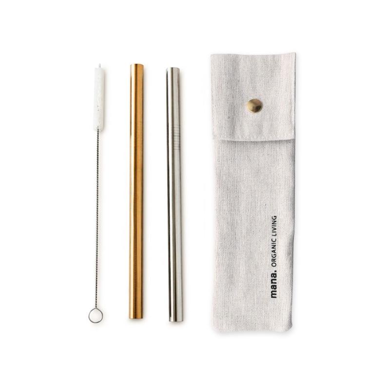 Tapioca Stainless Steel Straws (Set of 4)