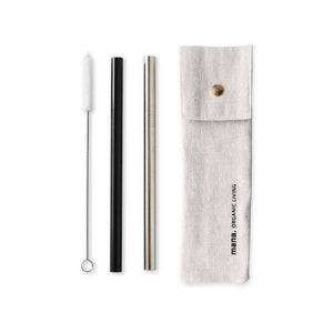 Tapioca Stainless Steel Straws (Set of 4)