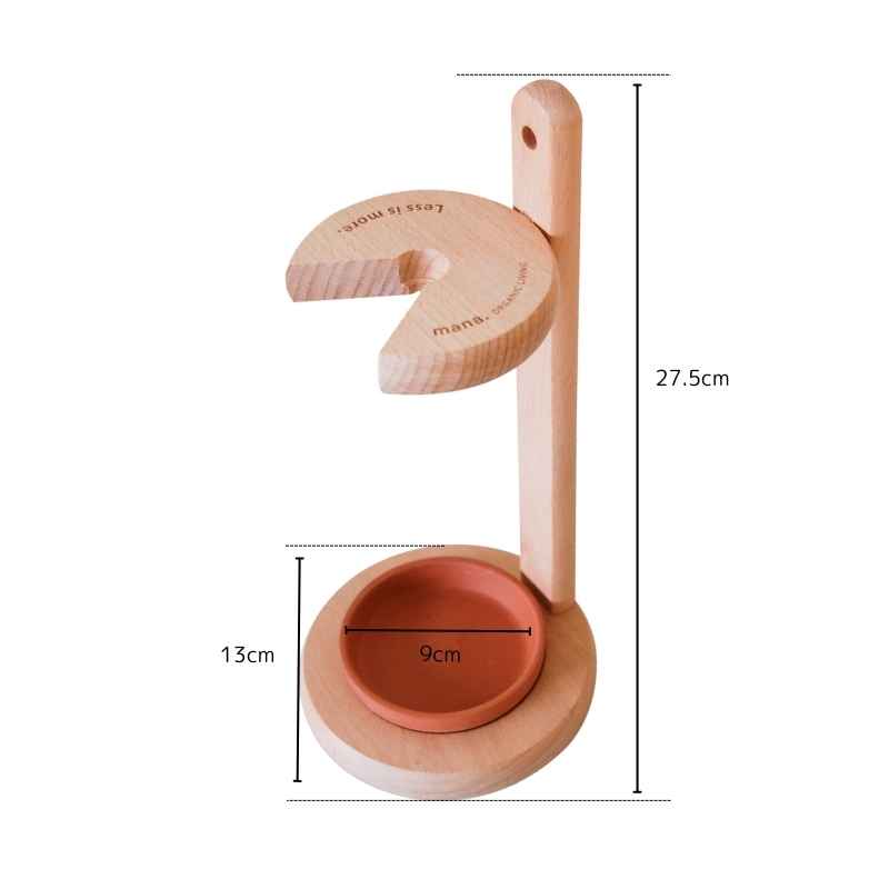 天然木トイレブラシセット | プラスチックフリーお掃除 | mana.